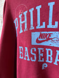Phillies women’s oversized cropped crewneck