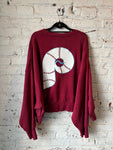 Phillies women’s oversized cropped crewneck