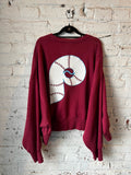 Phillies women’s oversized cropped crewneck